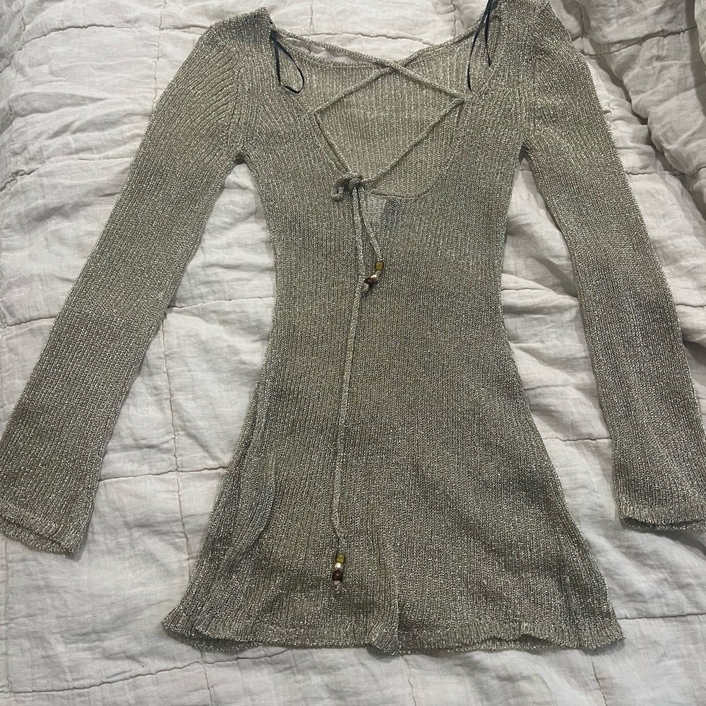 H&M Gold Knit Swim Coverup - Picture 2 of 2